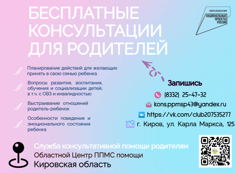 Консультативная помощь родителям.